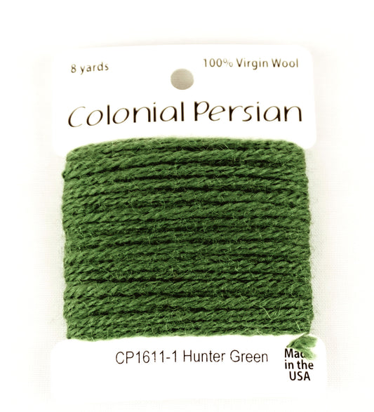 Persian Wool ~ 3 Ply Persian Wool "Hunter Green" #1611 Needlepoint Thread by Colonial ~ USA Made