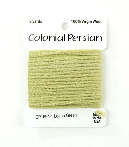 3 Ply Persian Wool "Loden Green" #1694 Needlepoint Thread by Colonial USA Made