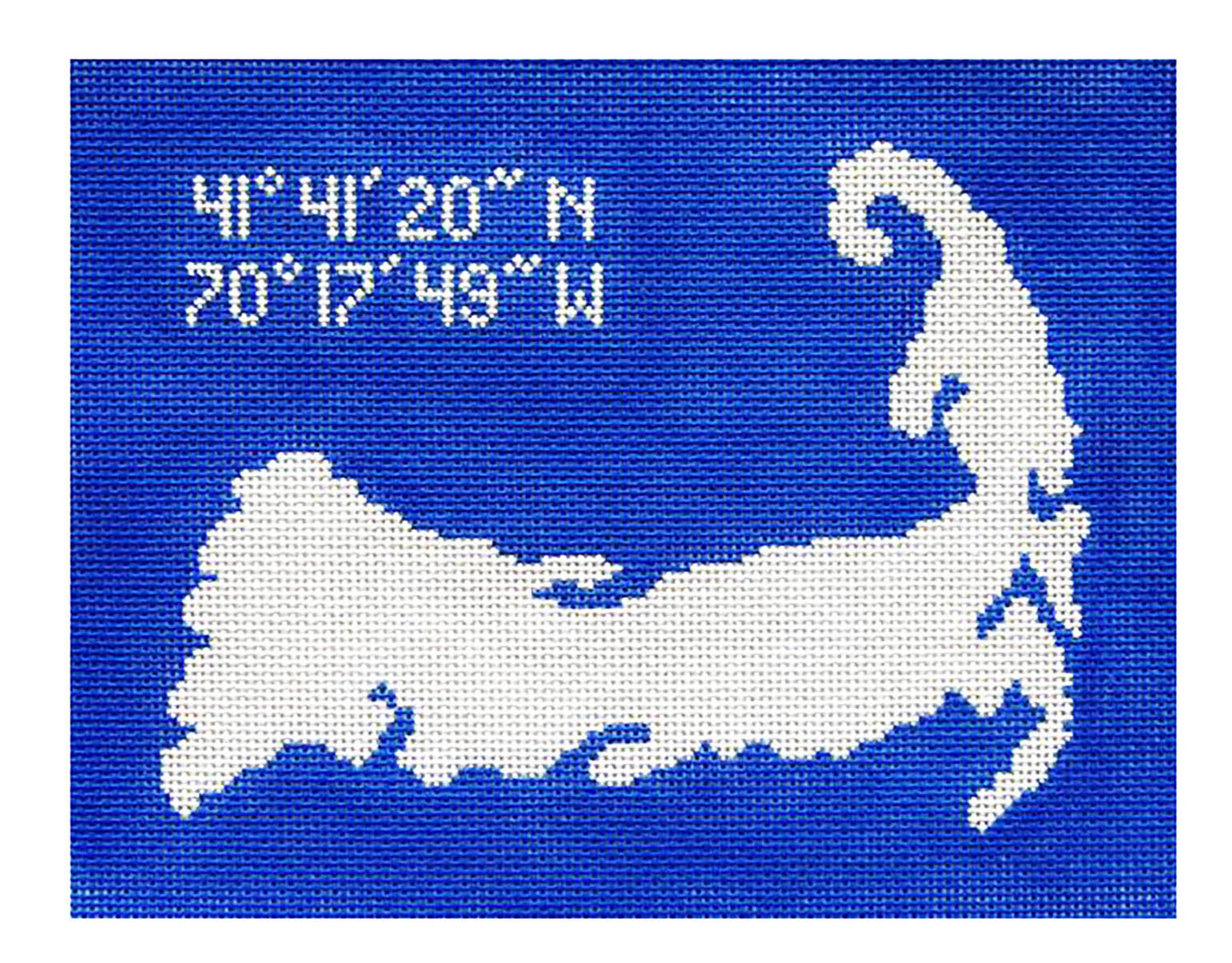 CAPE COD, MASSACHUSETTS handpainted Needlepoint Pillow Canvas by Silver Needle