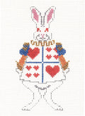 Canvas ~ " The Court Rabbit " ~ from Alice in Wonderland handpainted 18 Mesh Needlepoint Canvas by Petei - P. Pony