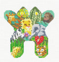 Edie & Ginger ~ Jungle Animals  FROG Ornament or Frame Weight handpainted 13 Mesh Needlepoint Canvas