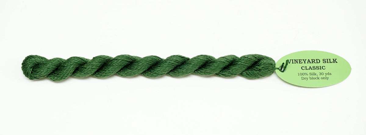 Foliage Green 100% SILK Thread #C-067 30 Yard Skein for Needlepoint Stitching from Wiltex