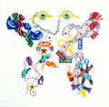 Soft Sculpture ~ Stitcher's Tools FROG Bean Bag Door Stop 18 Mesh handpainted Needlepoint Canvas by Edie & Ginger CBK