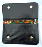 Accessory ~ Premium Black Leather " Classic Clutch Bag" BAG 64  for Hand Painted Needlepoint Canvas Insert by LEE