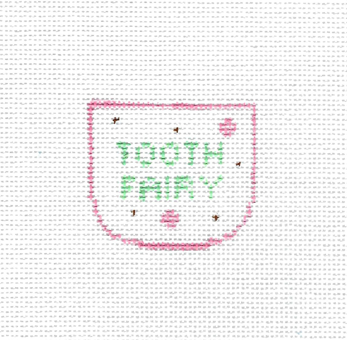 ICE CREAM CONE Tooth Fairy Pillow 2 Canvas SET handpainted 18 Mesh Needlepoint Canvas by Kathy Schenkel