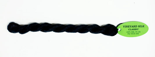 Silk Thread ~ JET BLACK 100% SILK Thread 30 Yard Skein #C-111 for Needlepoint from Wiltex