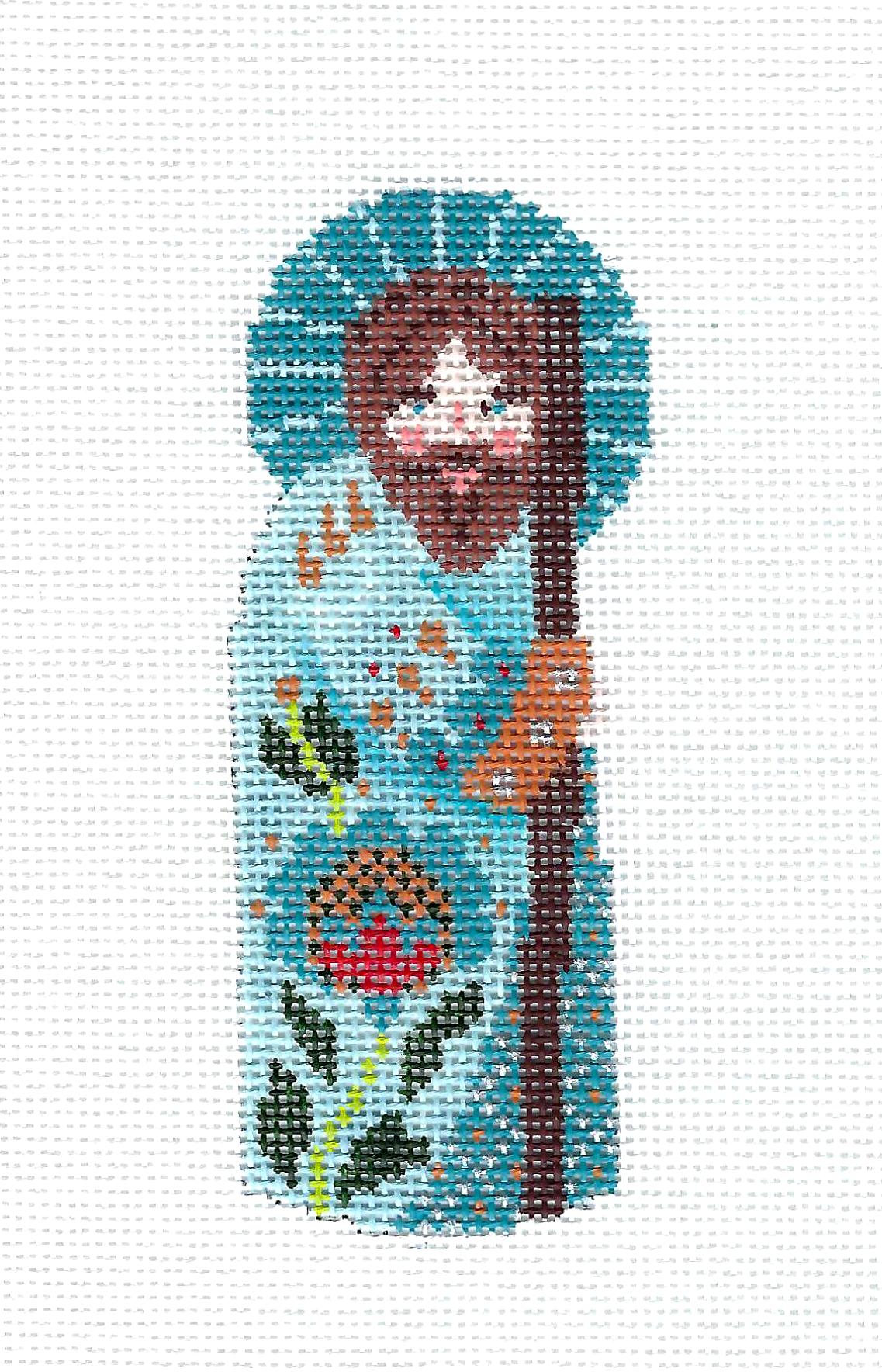 Nativity ~ Joseph Nativity Figure handpainted 18 Mesh Needlepoint Ornament Canvas by Abigail Cecile from PLD