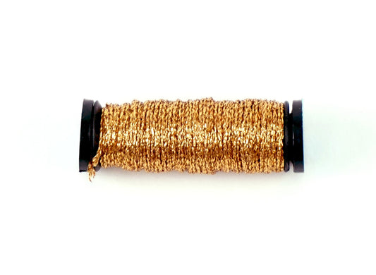 KREINIK BRAID ~ AZTEC GOLD Size #12 (Medium) #202HL Braid 10 Meter Spool of Thread for Needlepoint by Kreinik