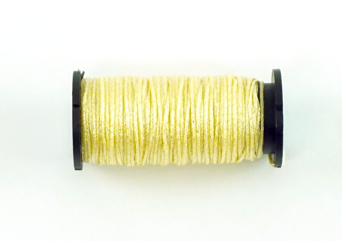 KREINIK BRAID ~ Sunlight Yellow #9100, Size 12 (Med) Braid 10 Meter Spool for Needlepoint by Kreinik