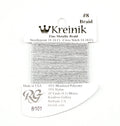 KREINIK BRAID ~ Platinum Silver Size #8 (Fine) #101 Braid 10 Meter Spool of Thread for Needlepoint by Kreinik