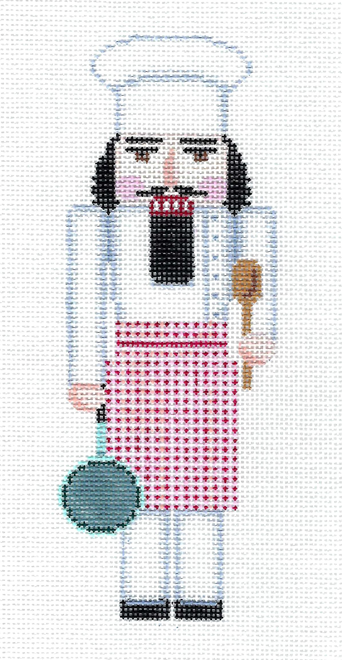 Nutcracker ~ CHEF Nutcracker handpainted 18 Mesh Needlepoint Ornament Canvas by Susan Roberts