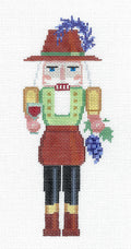 Nutcracker ~ Winemaker Nutcracker with Grapes & Wine Glass handpainted 18 Mesh Needlepoint Ornament Susan Roberts