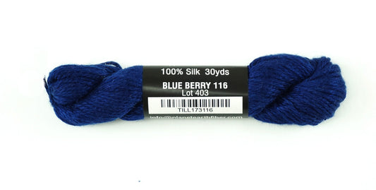 Pepper Pot SILK  Blueberry #116  Single Ply Needlepoint Stitching Thread by PEPPER POT SILK