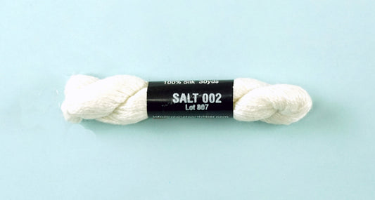 Pepper Pot SILK  #002  "Salt" WHITE Single Ply Needlepoint Stitching Thread by PEPPER POT SILK