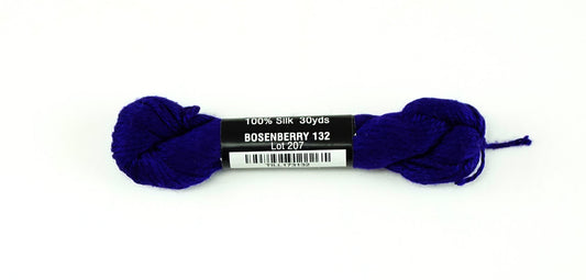 Pepper Pot SILK  #132 " Boysenberry " Deep Purple Single Ply Needlepoint Stitching Thread by PEPPER POT SILK
