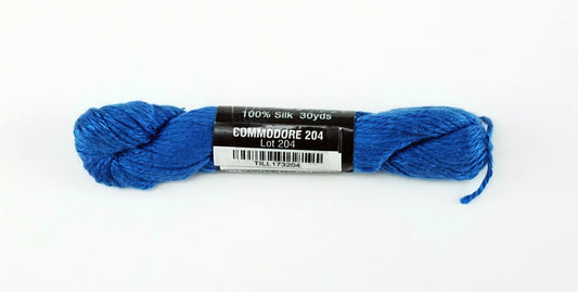 Pepper Pot SILK  #204 "Commodore" Blue Single Ply Needlepoint Stitching Thread by PEPPER POT SILK