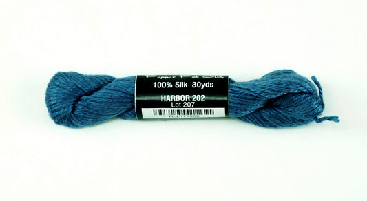 Pepper Pot SILK  #202 " Harbor " Blue Single Ply Needlepoint Stitching Thread by PEPPER POT SILK