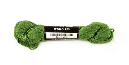 Pepper Pot SILK  #205 "WASABI" Single Ply Green Needlepoint Stitching Thread by PEPPER POT SILK