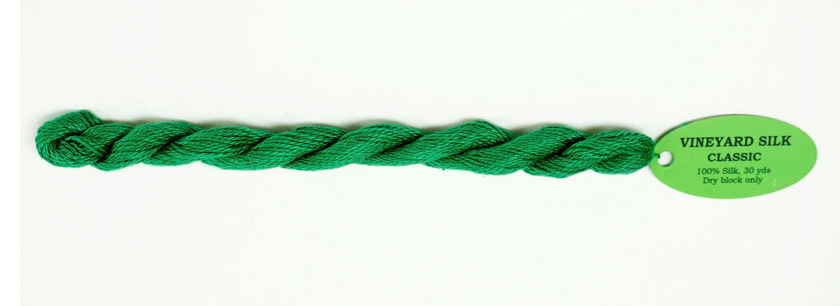 Poison Green 100% SILK Thread #C-072 30 Yard Skein for Needlepoint Stitching from Wiltex