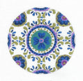 Ornament ~ Floral Medallions 4.5" Rd. handpainted Needlepoint Ornament Canvas from Juliemar