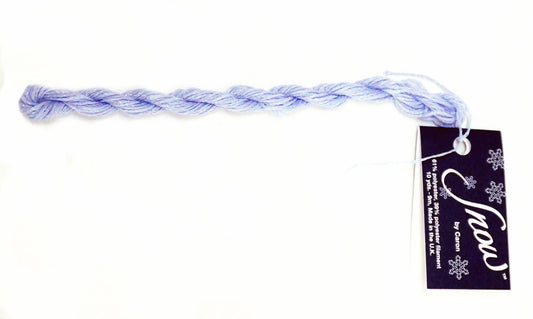 Stitching Fiber ~ SNOW Light Icy Lavender Sparkling Blend #19 Stitching Fiber 10 Yard Skein Needlepoint Thread by Caron