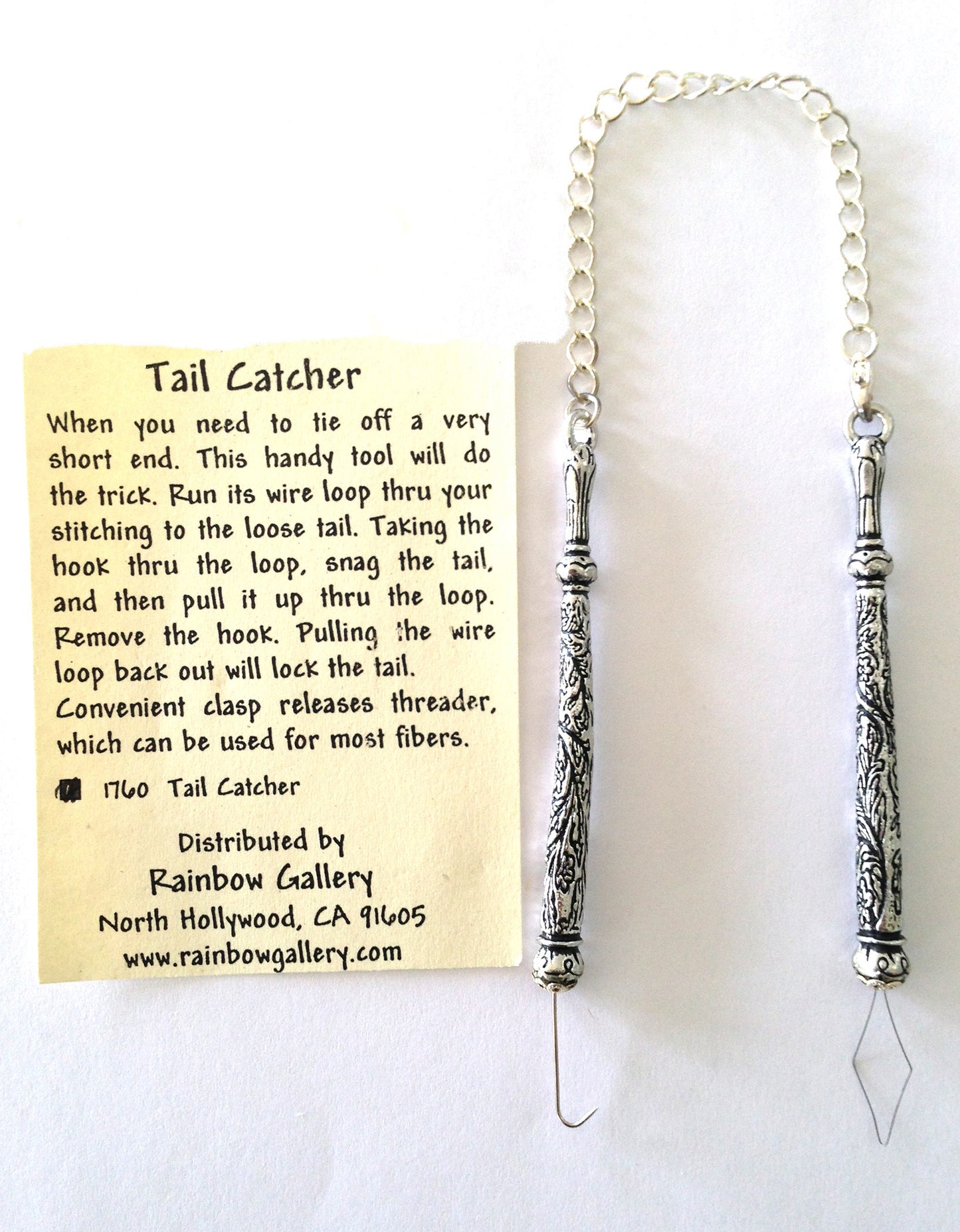 STITCHER'S TOOL ~ TAIL CATCHER Stitchers Tool for Needlepoint Threads, X Stitch, ETC