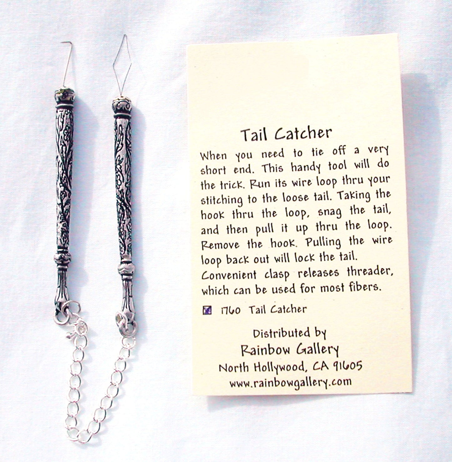 STITCHER'S TOOL ~ TAIL CATCHER Stitchers Tool for Needlepoint Threads, X Stitch, ETC