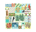 SEASONS ~ Winter Quilt Sampler handpainted 13 mesh 7.25" Square Needlepoint Canvas by Needle Crossings
