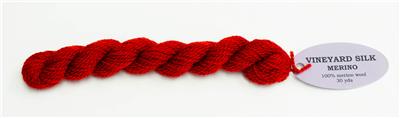 MERINO WOOL~ Merino Wool Thread Holiday #M-1007 Thread Medium Red for Needlepoint from Wiltex