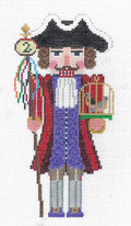 Nutcracker ~ ( 12 Days ) 2 Turtle Doves Nutcracker handpainted 18 Mesh Needlepoint Ornament by Susan Roberts