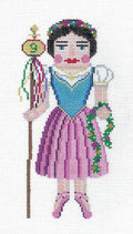 Nutcracker ~ ( 12 Days ) 9 Ladies Dancing Nutcracker handpainted Needlepoint Ornament by Susan Roberts