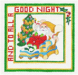 Ornament~"To All a Good Night" HP Needlepoint Canvas series