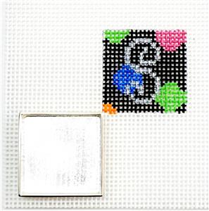 Needle Magnet ~ STITCH a LETTER "S" Needle Holder SET for Needlepoint, Sewing by Point2Pointe
