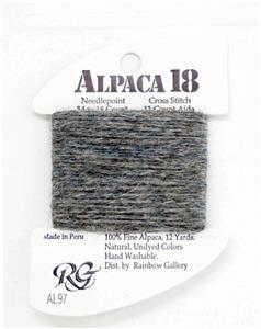 ALPACA 18 MEDIUM GRAY #AL97 Stitching Fiber 12 Yards Needlepoint Thread Rainbow Gallery