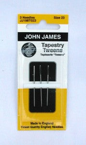 John James TWEENS Tapestry Needles from England for Needlepoint ~ Size 21