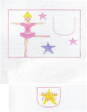 Tooth Fairy Canvas ~ Tooth Fairy Pillow BALLERINA  2 Canvas SET, HP Needlepoint Canvas by Kathy Schenkel
