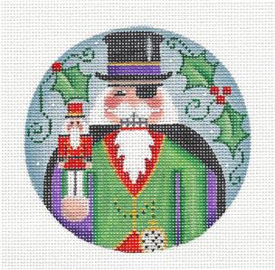 Christmas ~ Nutcracker HERR DROSSELMEYER handpainted Needlepoint Canvas by Rebecca Wood