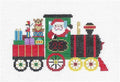 Christmas ~ Santa Express Locomotive handpainted 18 mesh Needlepoint Canvas by Susan Roberts
