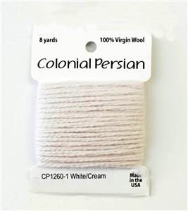 3 Ply Persian Wool Cream #1260 Stitching Fiber for Needlepoint 8 Yards from Colonial