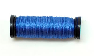 SILK SERICA #5095 Med Dk. Royal Blue 11 Yard Spool 3 Ply for Needlepoint by Kreinik