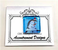 Magnet ~ Glass Penguin & Snowman Needle Holder for Needlepoint & Sewing Scott Church