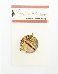 Magnet ~ Metal Multi-Color DRAGONFLY Magnet Needle Nanny for Storage of Needles by Puffin