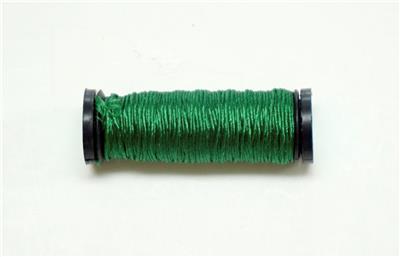 SILK SERICA #4037 Deeper Kelly Green 11 Yard Spool 3 Ply for Needlepoint by Kreinik