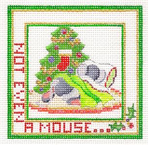 Ornament~"Not Even A Mouse" HP Needlepoint Canvas series