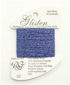 GLISTEN Sparkling Braid #52 Purple Haze Needlepoint Thread Rainbow Gallery