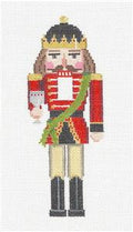 Nutcracker ~ Red King with Goblet Nutcracker 18 Mesh handpainted Needlepoint Ornament Canvas by Susan Roberts