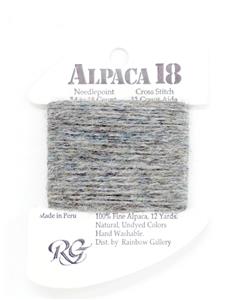 ALPACA 18 LIGHT GRAY #AL61 Stitching Fiber 12 Yards Needlepoint Thread Rainbow Gallery