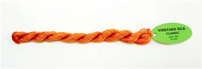 Russet Orange 100% SILK Thread 30 Yard Skein #C-027 for Needlepoint from Wiltex