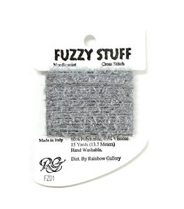 FUZZY STUFF MED GRAY #FZ01 Stitching Fiber 15 Yards Needlepoint Thread Rainbow Gallery