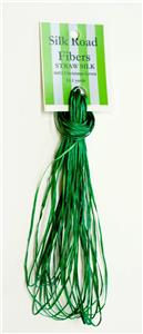 STRAW SILK #0452 Christmas Green 11.1 Yard Skein for Needlepoint by Silk Road